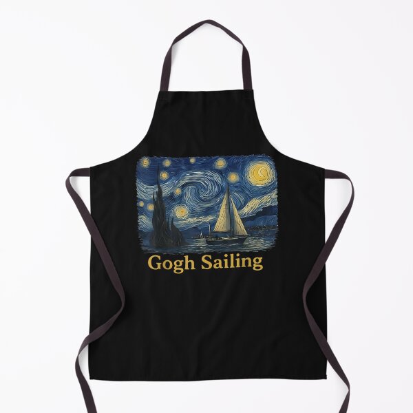 Item preview, Gogh Sailing Sailor Sailboat Van Gogh Boating Starry Night designed and sold by ArtByimamS.