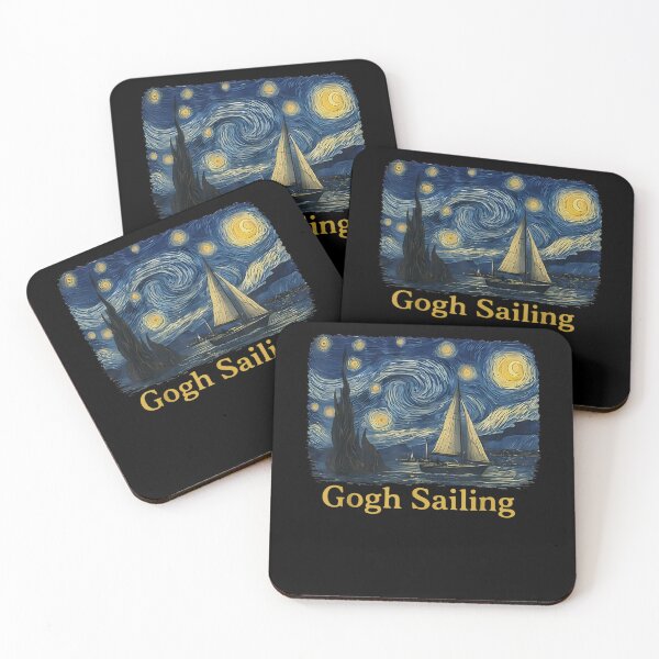 Item preview, Gogh Sailing Sailor Sailboat Van Gogh Boating Starry Night designed and sold by ArtByimamS.
