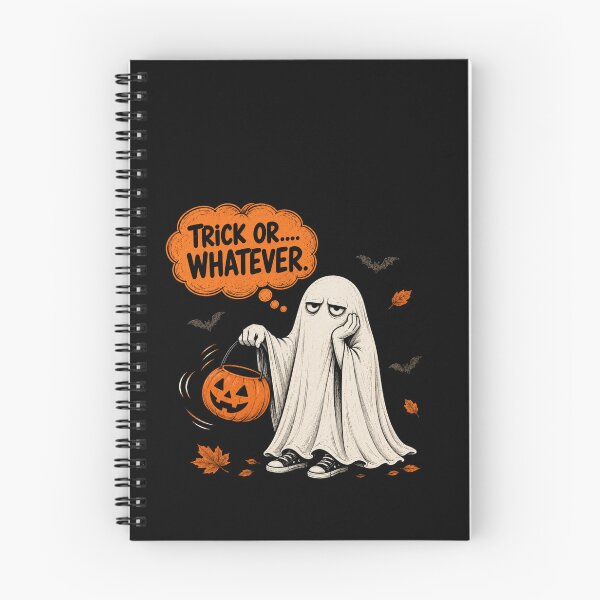 Item preview, Trick or Whatever – Funny Bored Ghost Halloween designed and sold by MyMerryMary.