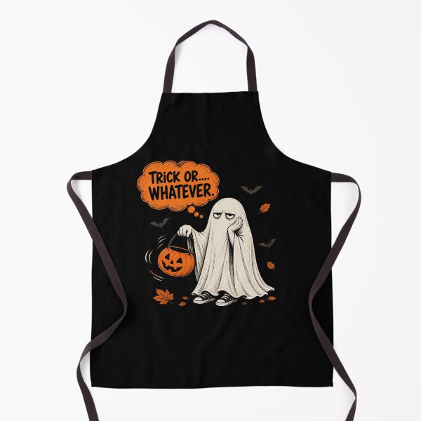 Item preview, Trick or Whatever – Funny Bored Ghost Halloween designed and sold by MyMerryMary.