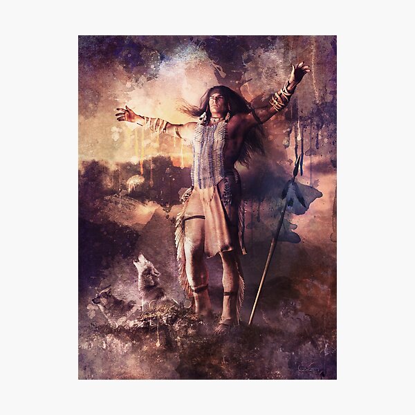 Wolf Clan Warrior Photographic Print