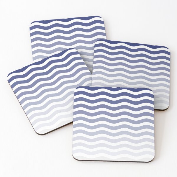 Item preview, Blue Ocean Wave Pattern | Modern Abstract Art designed and sold by limos.