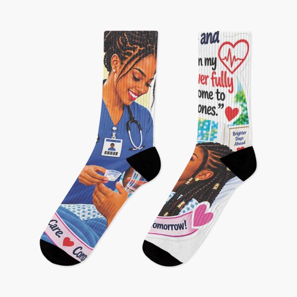 Item preview, Compassionate Nurse Helping Her Patient designed and sold by New Wave Artworks & Odds &Ends.