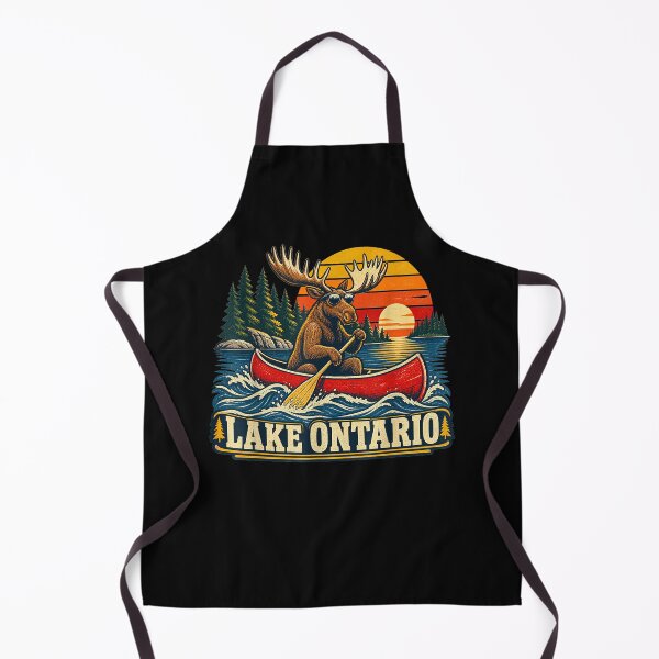 Item preview, Lake Ontario Moose Canoe Vintage Outdoor designed and sold by leevekaArt.