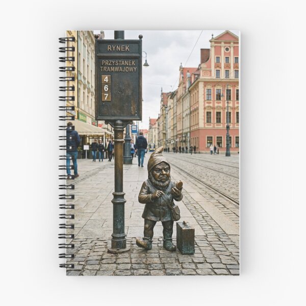 Item preview, Impatient Commuter Gnome Art Print – Quirky Commuter Gift, Poland Travel Decor designed and sold by Purrfecta.
