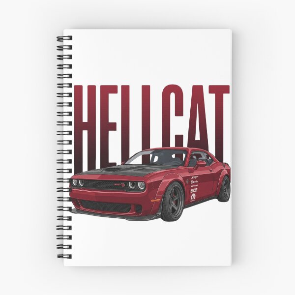 Item preview, Red Dodge Challenger SRT Hellcat Widebody American Muscle Vector Art designed and sold by Motorline44.