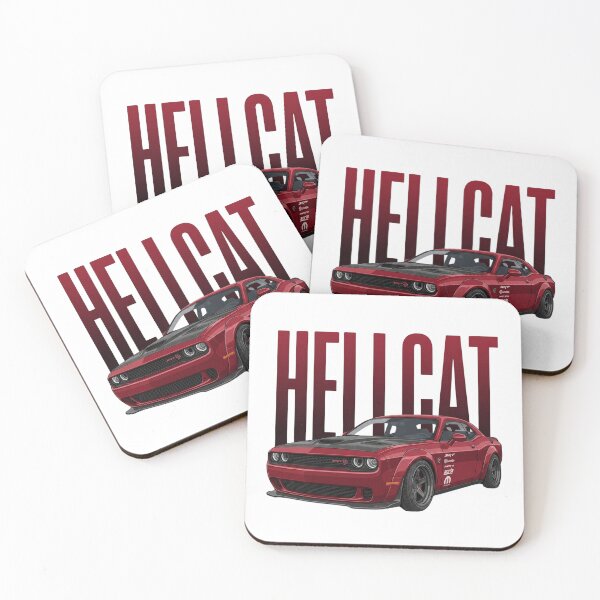 Item preview, Red Dodge Challenger SRT Hellcat Widebody American Muscle Vector Art designed and sold by Motorline44.