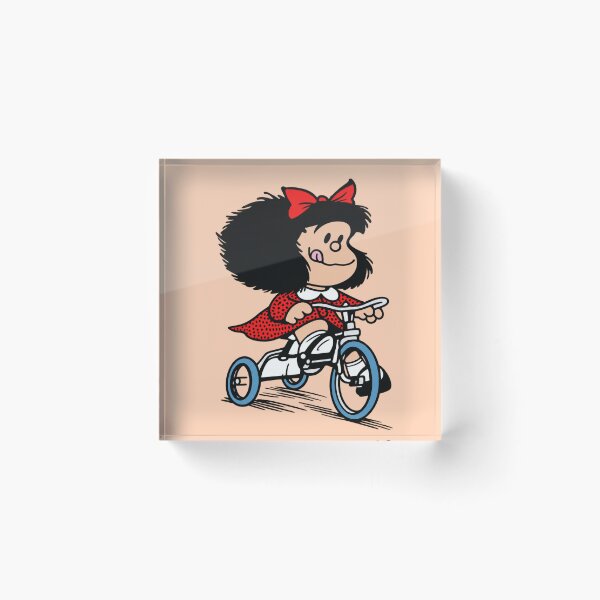 Item preview, Mafalda on a bicycle designed and sold by JarquinDD.