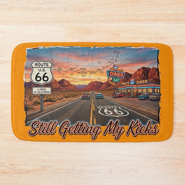 Item preview, Route 66 Still getting my kicks Retro Vintage Continental Divide Hopi Sunsets New Mexico Mother Road  designed and sold by 90snerd.