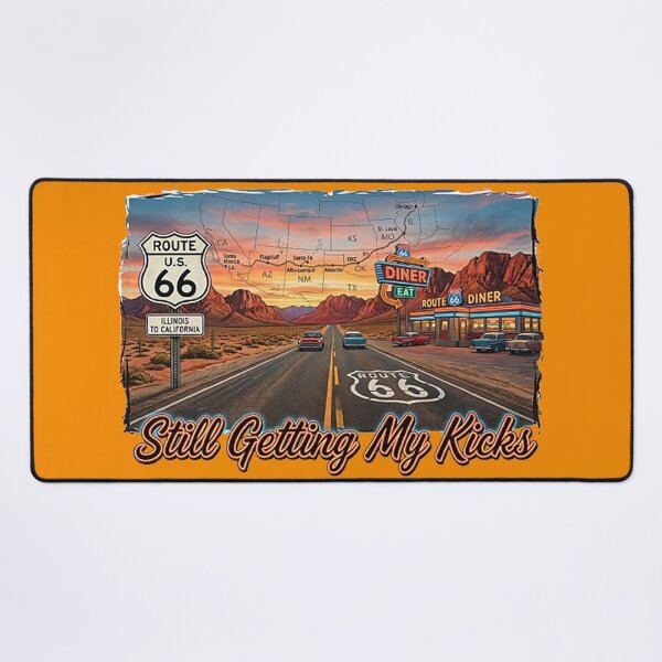 Item preview, Route 66 Still getting my kicks Retro Vintage Continental Divide Hopi Sunsets New Mexico Mother Road  designed and sold by 90snerd.