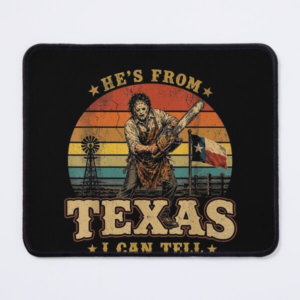 Item preview, He's from Texas I Can Tell Lone Star Scary Horror Halloween designed and sold by Juansustait.