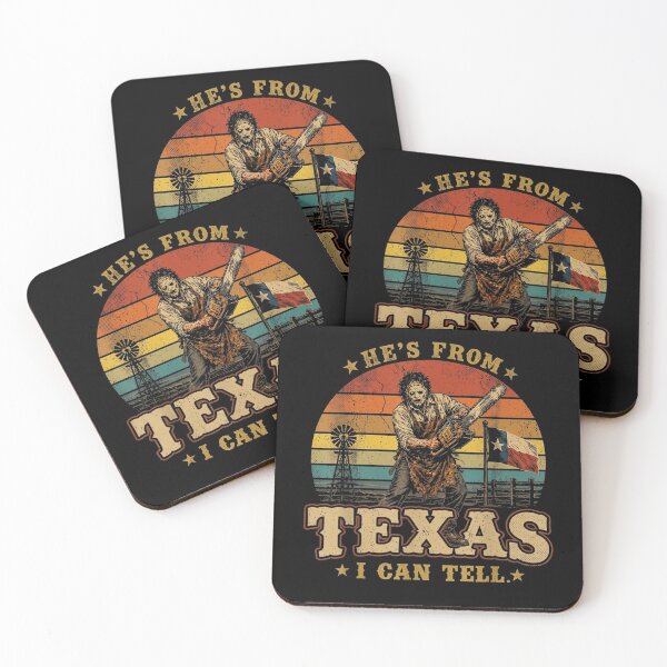 Item preview, He's from Texas I Can Tell Lone Star Scary Horror Halloween designed and sold by Juansustait.