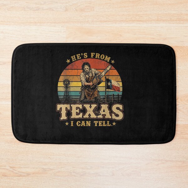 Item preview, He's from Texas I Can Tell Lone Star Scary Horror Halloween designed and sold by Juansustait.