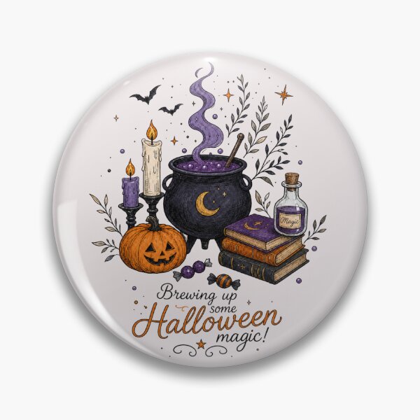 Item preview, Halloween Witch Cauldron Brewing Potion Magic designed and sold by JessArty ⭐⭐⭐⭐⭐.