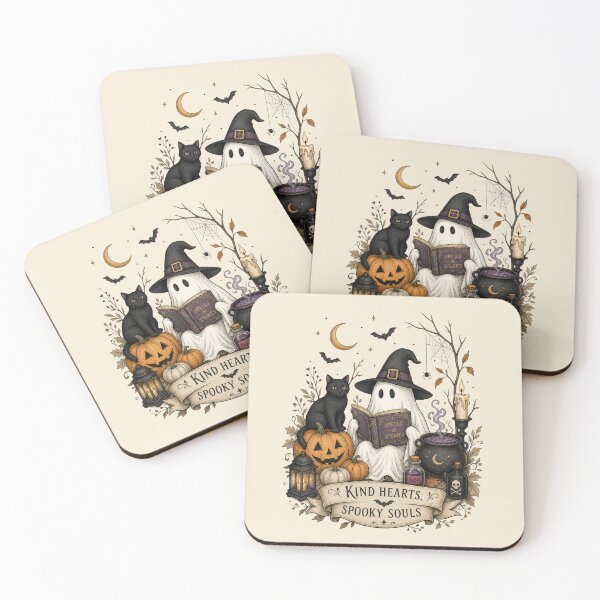 Item preview, Kind Hearts Spooky Souls Ghost Reading Book designed and sold by JessArty ⭐⭐⭐⭐⭐.
