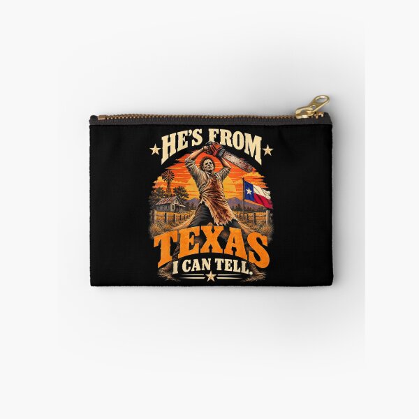 Item preview, Hes from Texas I Can Tell Halloween Horror Humor  designed and sold by leevekaArt.