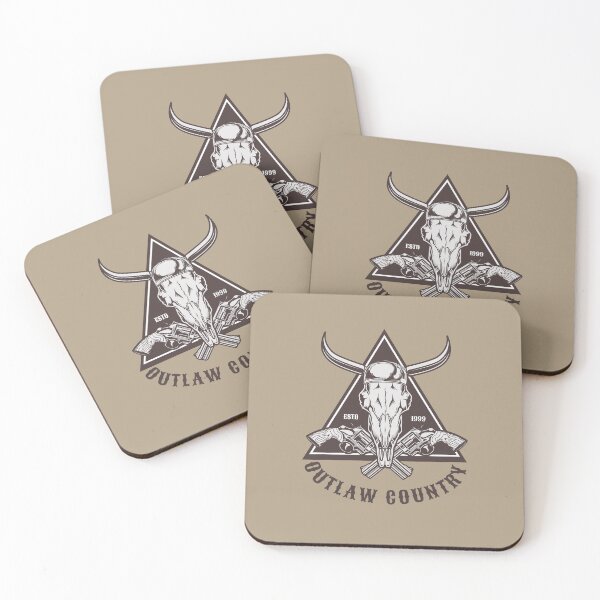 Item preview, Outlaw Country Longhorn Skull & Revolvers Vintage Emblem designed and sold by ARACREATIVECO.