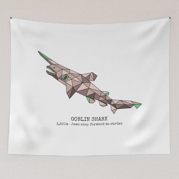 Item preview, Geometric Goblin Shark designed and sold by AnimalsKnowAll.