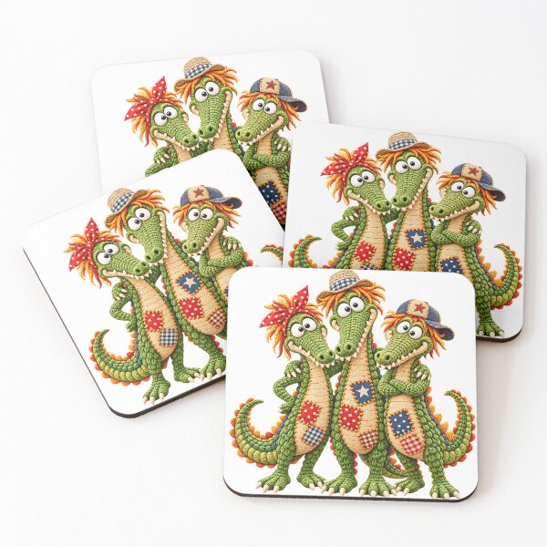 Item preview, Three Cute Funny Crocodile Friends designed and sold by Nextstep Design.