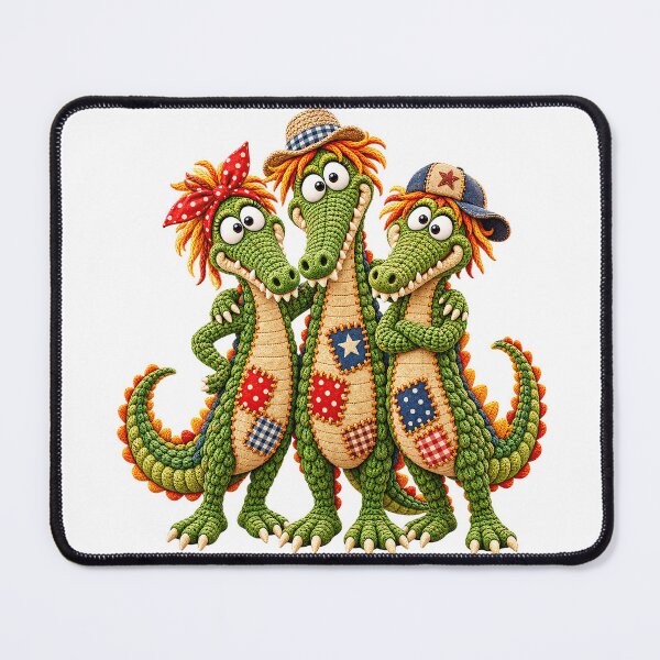 Item preview, Three Cute Funny Crocodile Friends designed and sold by Nextstep Design.