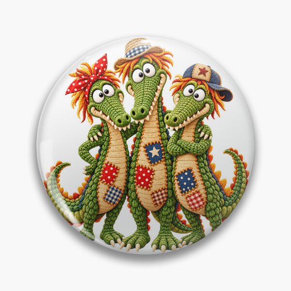 Item preview, Three Cute Funny Crocodile Friends designed and sold by Nextstep Design.