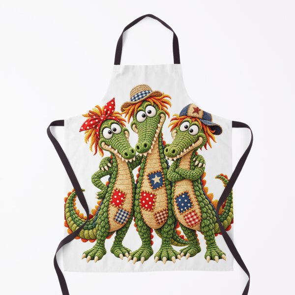 Aperçu de l'œuvre Trois adorables et drôles amis crocodiles créée et vendue par Nextstep Design.