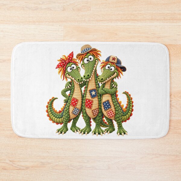 Item preview, Three Cute Funny Crocodile Friends designed and sold by Nextstep Design.