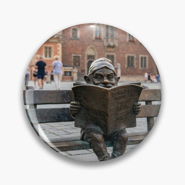 Item preview, Cozy Newspaper Gnome Art Print – Cozy Reader Gift, Poland Travel Decor designed and sold by Purrfecta.