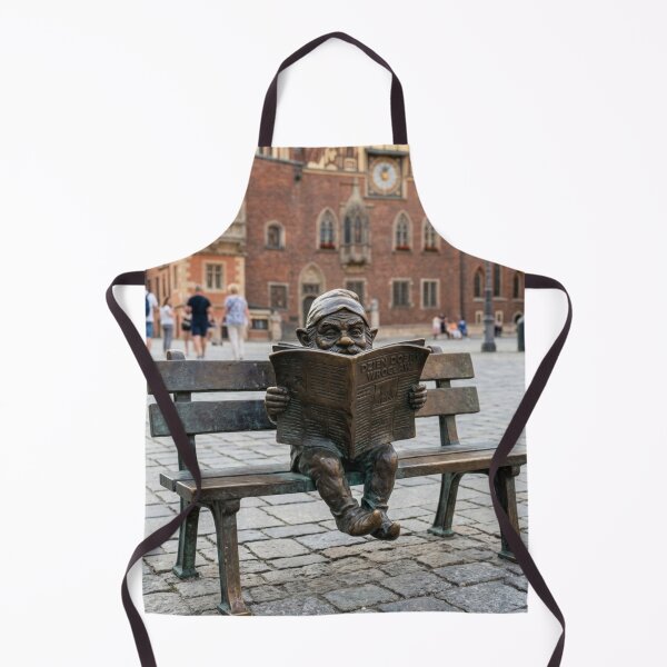 Item preview, Cozy Newspaper Gnome Art Print – Cozy Reader Gift, Poland Travel Decor designed and sold by Purrfecta.