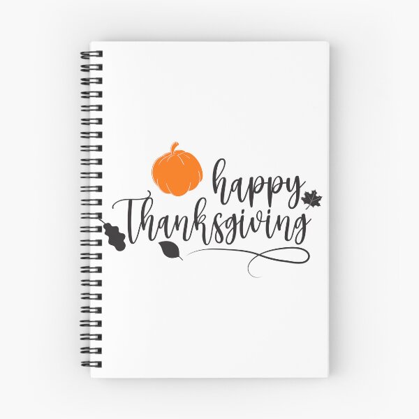 Item preview, Happy Thanksgiving Pumpkin Fall Leaves Calligraphy designed and sold by ARACREATIVECO.