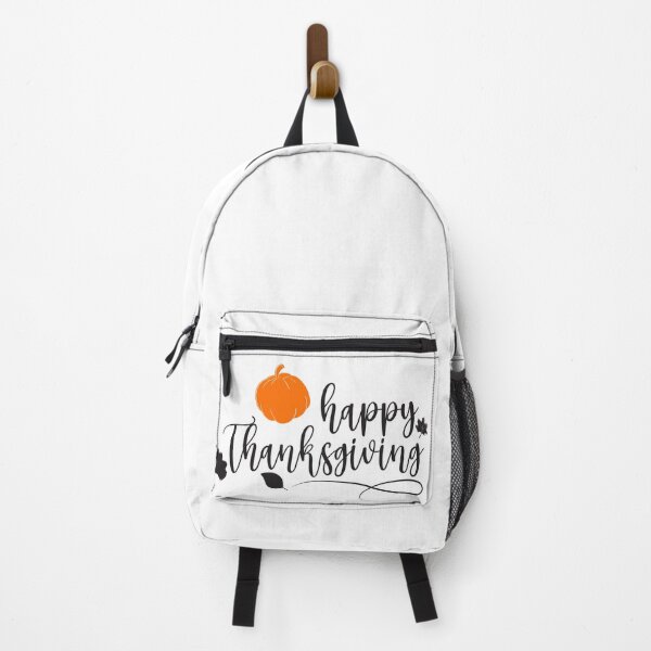 Item preview, Happy Thanksgiving Pumpkin Fall Leaves Calligraphy designed and sold by ARACREATIVECO.