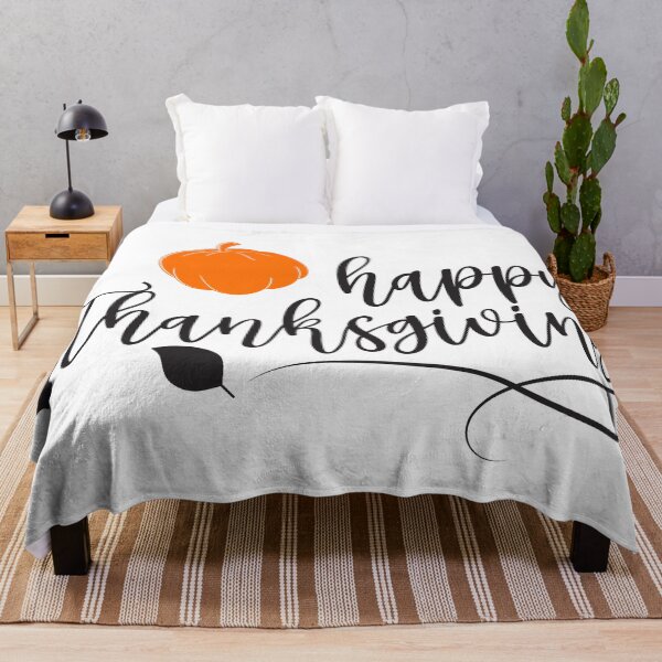 Item preview, Happy Thanksgiving Pumpkin Fall Leaves Calligraphy designed and sold by ARACREATIVECO.