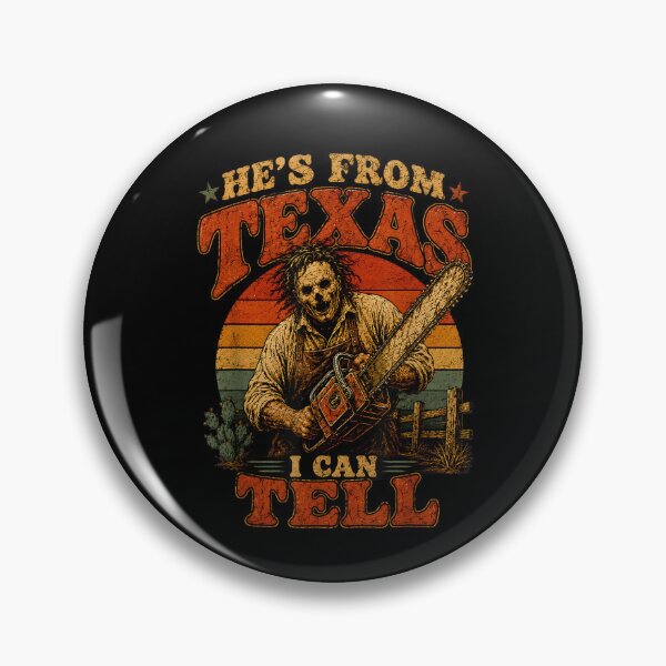 Item preview, He's from Texas I Can Tell Lone Star Scary Horror Halloween designed and sold by MatherFisher.