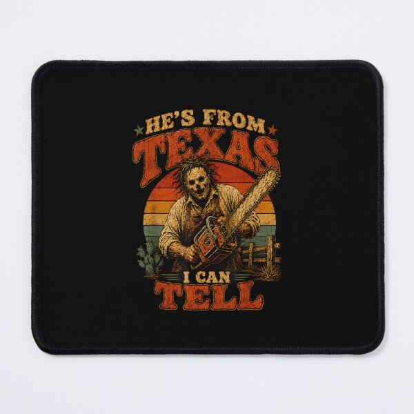 Item preview, He's from Texas I Can Tell Lone Star Scary Horror Halloween designed and sold by MatherFisher.