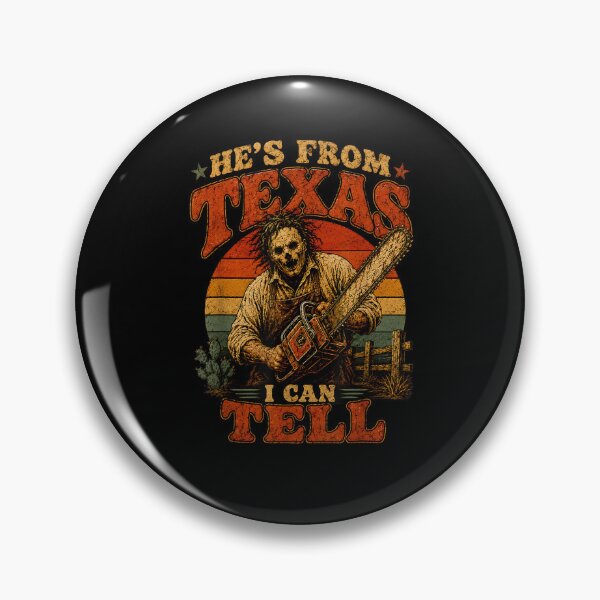 Item preview, \ He's from Texas I Can Tell Lone Star Scary Horror Halloween designed and sold by Juansustait.