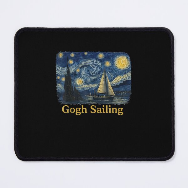 Item preview, Gogh Sailing Sailor Sailboat Van Gogh Boating Starry Night designed and sold by MatherFisher.