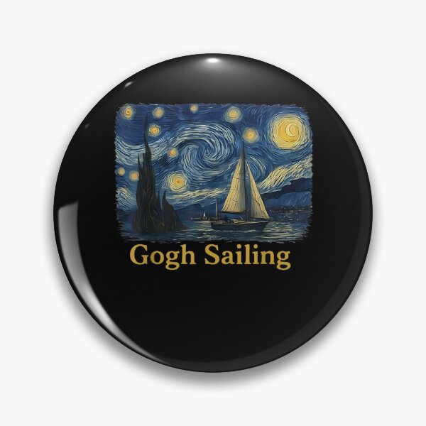 Item preview, Gogh Sailing Sailor Sailboat Van Gogh Boating Starry Night designed and sold by MatherFisher.