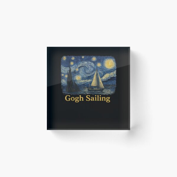 Item preview, Gogh Sailing Sailor Sailboat Van Gogh Boating Starry Night designed and sold by MatherFisher.