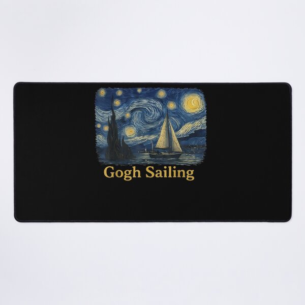 Item preview, Gogh Sailing Sailor Sailboat Van Gogh Boating Starry Night designed and sold by MatherFisher.