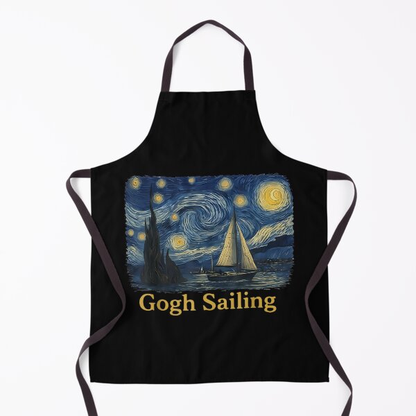 Item preview, Gogh Sailing Sailor Sailboat Van Gogh Boating Starry Night designed and sold by MatherFisher.