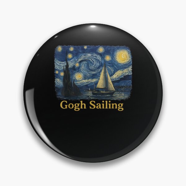 Item preview, Gogh Sailing Sailor Sailboat Van Gogh Boating Starry Night designed and sold by Juansustait.