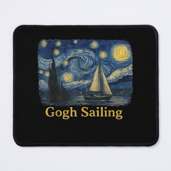 Item preview, Gogh Sailing Sailor Sailboat Van Gogh Boating Starry Night designed and sold by Juansustait.