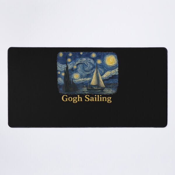 Item preview, Gogh Sailing Sailor Sailboat Van Gogh Boating Starry Night designed and sold by Juansustait.