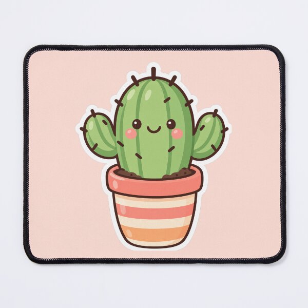 Item preview, Tiny Cactus In A Pot Cute Sticker Design designed and sold by Inkworksbyshery.