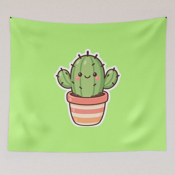 Item preview, Tiny Cactus In A Pot Cute Sticker Design designed and sold by Inkworksbyshery.