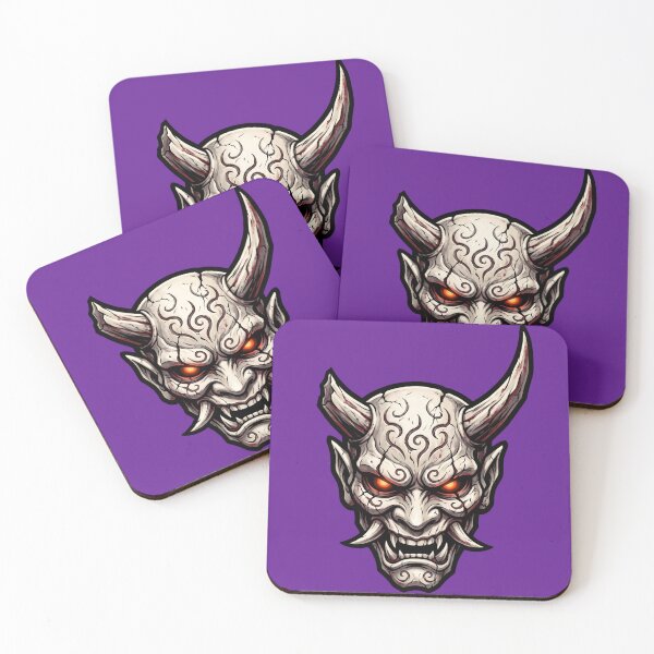 Item preview, Fierce Japanese Oni Demon Mask designed and sold by Pixel-Perfecto.