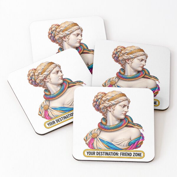 Item preview, Your Destination: Friend Zone — Funny Classical Marble Woman designed and sold by flashARTstudio.