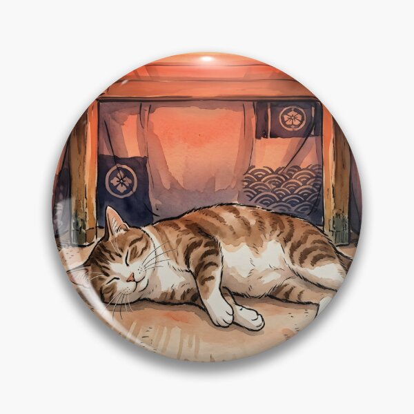Item preview, Cat Napping Under a Kotatsu in Japanese Winter designed and sold by japaneseries.