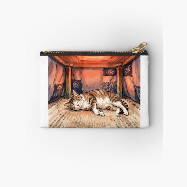 Item preview, Cat Napping Under a Kotatsu in Japanese Winter designed and sold by japaneseries.