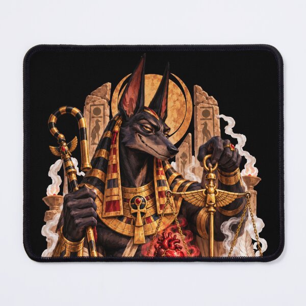 Item preview, Anubis Weighing the Heart on Sacred Scales designed and sold by MarlicShop.